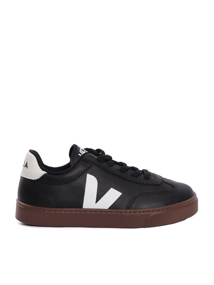 VEJA Small Volley BLACK_WHITE_BARK