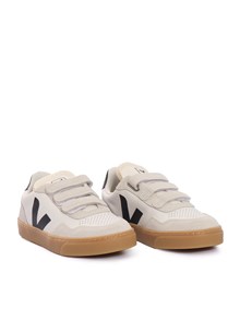 VEJA Small V-90 WHITE_BLACK_NATURAL SNEAKER