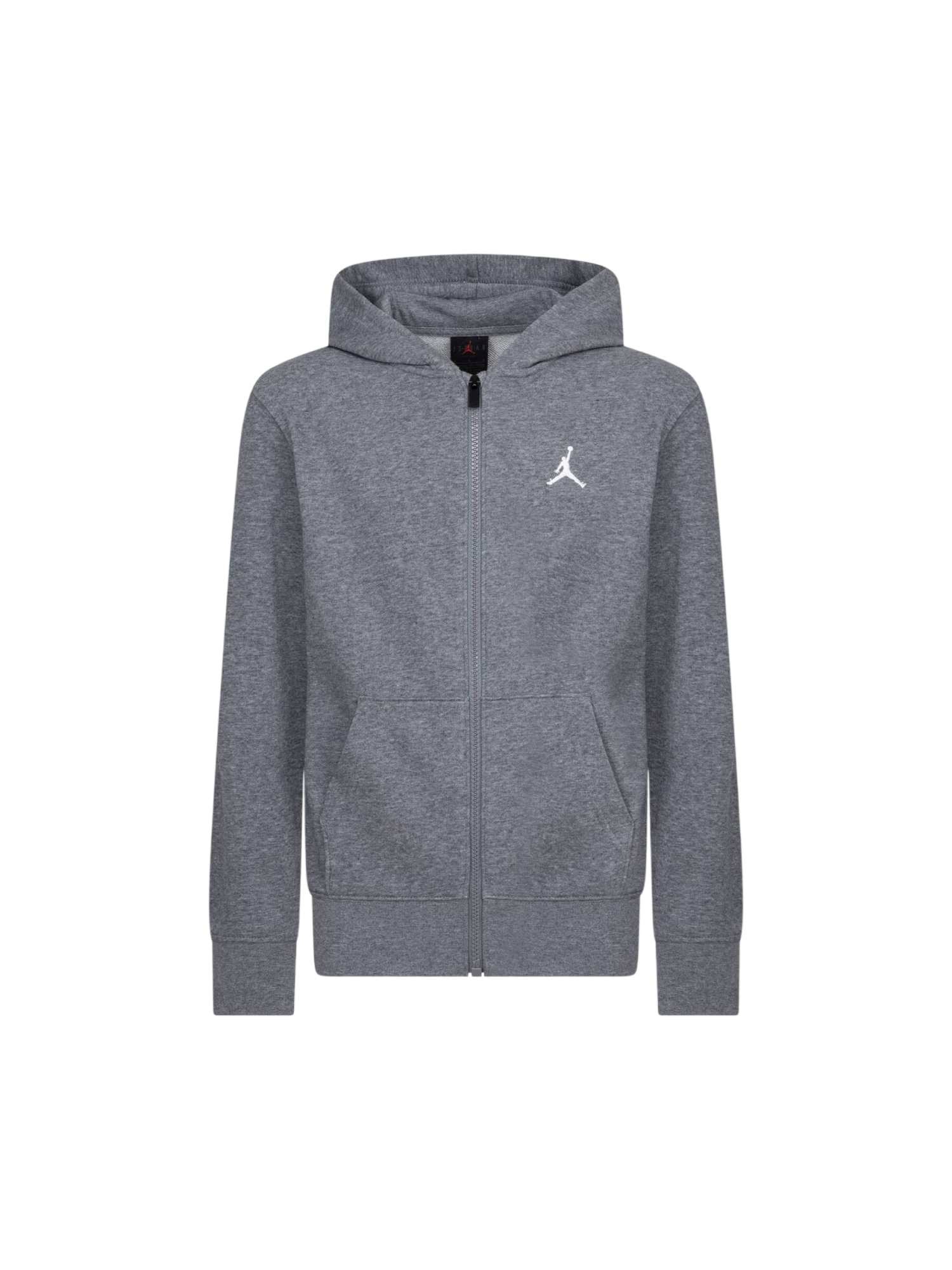 Jordan Jdb Mj Brooklyn Ft Fz Hoodie In Gray