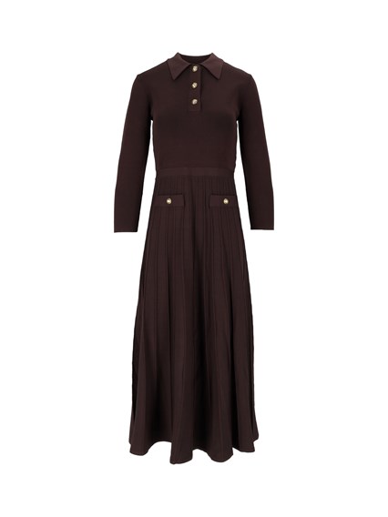 MICHAEL KORS POLO FLARE MIDI DRESS