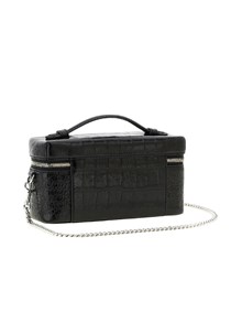TORY BURCH Charlie Embossed Croc East-West Vanity Case