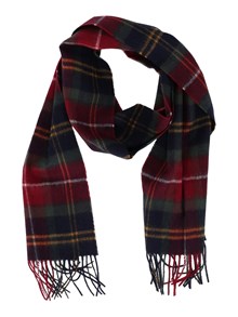 BARBOUR WOOL CASHMERE TARTAN SCARF