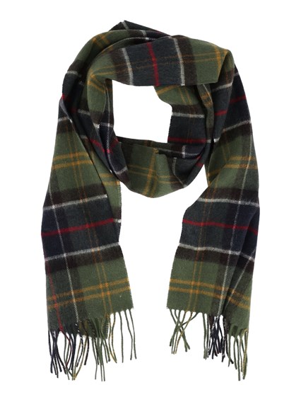 BARBOUR WOOL CASHMERE TARTAN SCARF