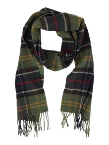 BARBOUR WOOL CASHMERE TARTAN SCARF
