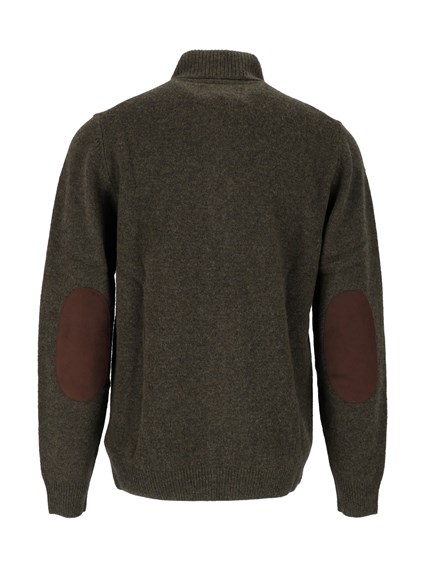 BARBOUR ESSENTIAL PATCH ZIP THROUGH