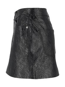 MICHAEL KORS FAUX LEATHER MINI SKIRT