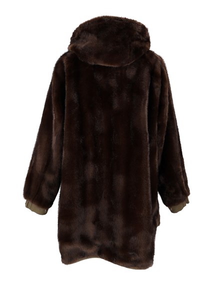 BULLY WOMAN FABRIC & FAKE FUR JACKET