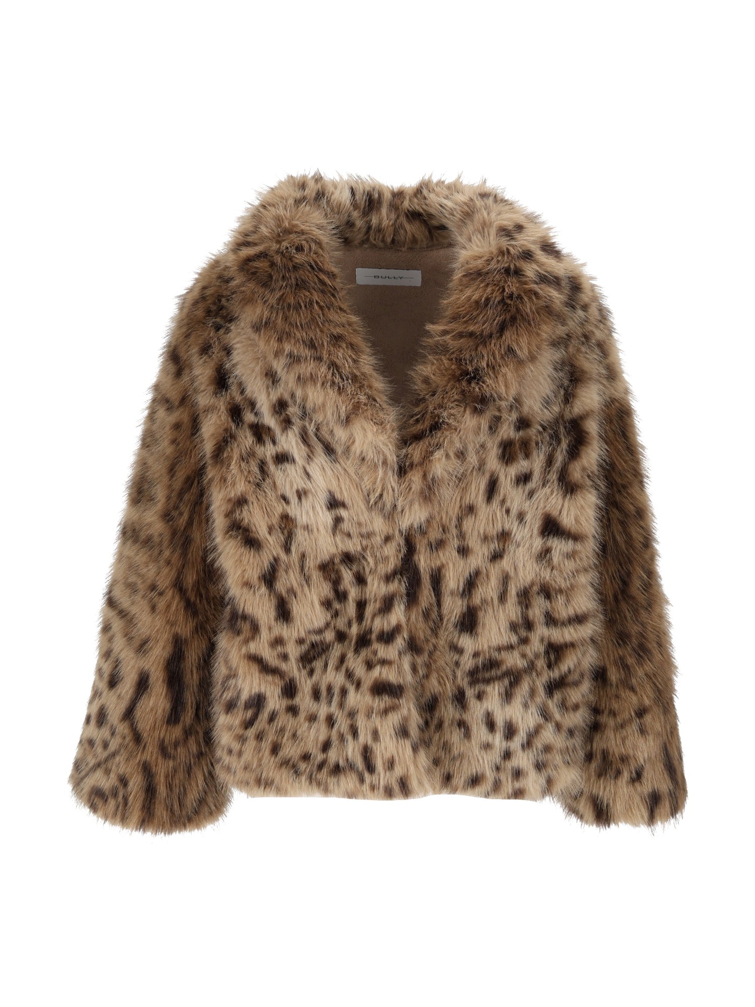 Bully Woman Fake Fur Jacket In Beige