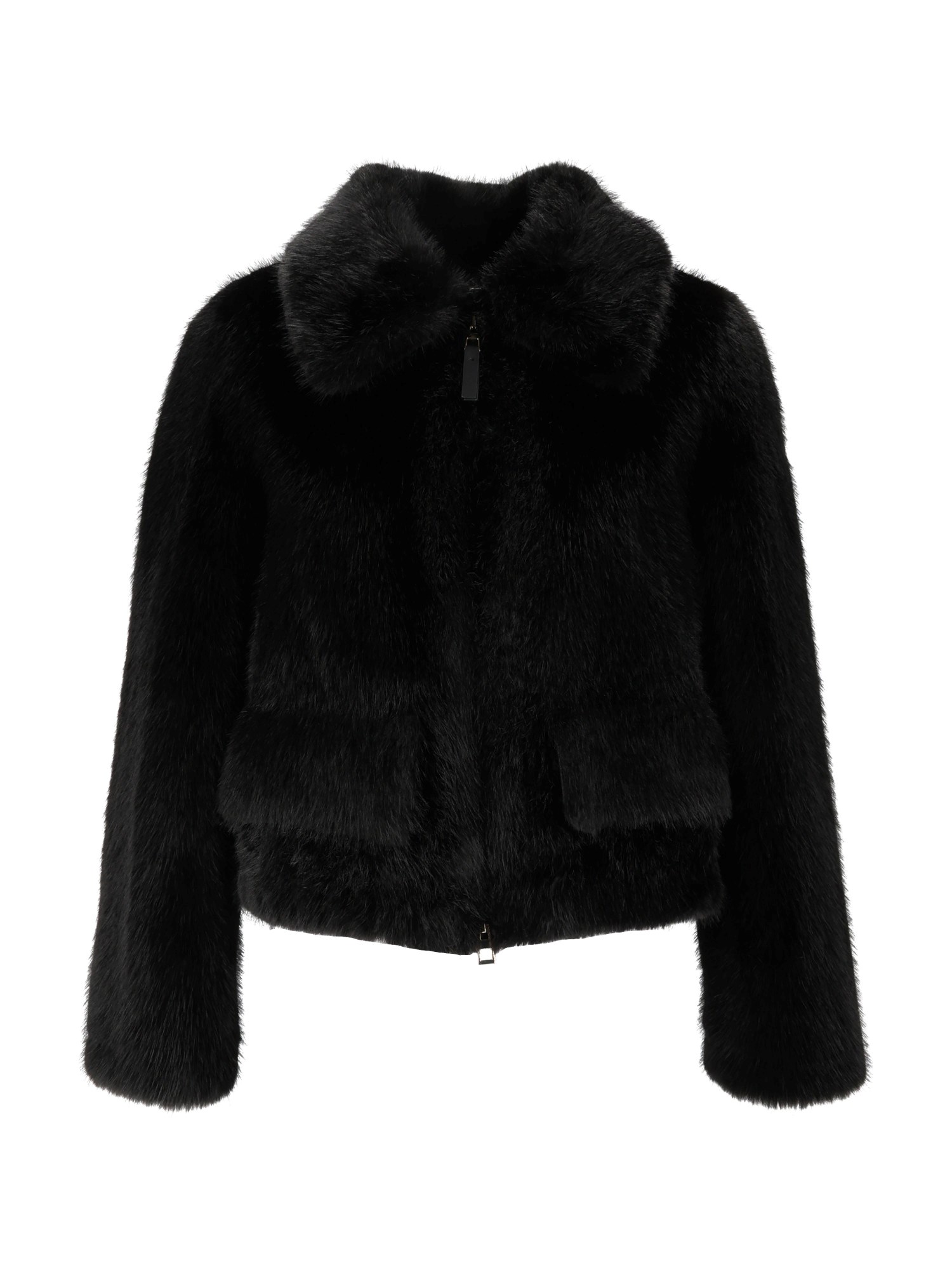 Bully Woman Fake Fur Jacket In Black