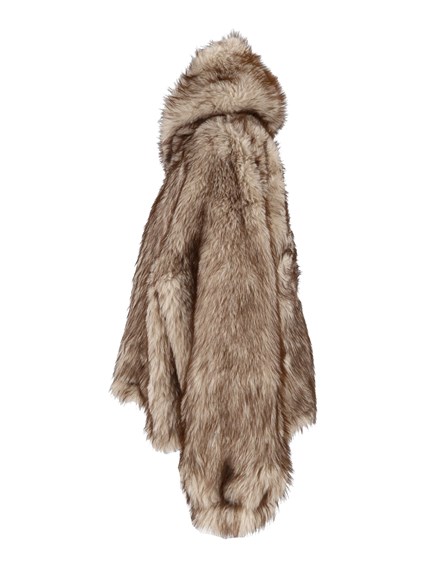 BULLY WOMAN FABRIC & FAKE FUR JACKET