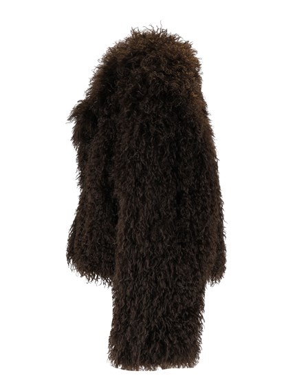 MICHAEL KORS CROP FAUX FUR PEACOAT
