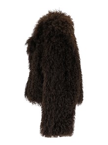 MICHAEL KORS CROP FAUX FUR PEACOAT