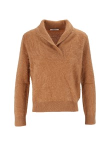 KANGRA CASHMERE BRUSHED CASHMERE SHA WL COLLAR TOP