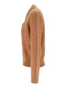 KANGRA CASHMERE BRUSHED CASHMERE SHA WL COLLAR TOP