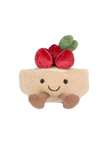 JELLYCAT Amuseables Fleurette Tarte Aux Fraises 11cm x 10cm x 9cm
