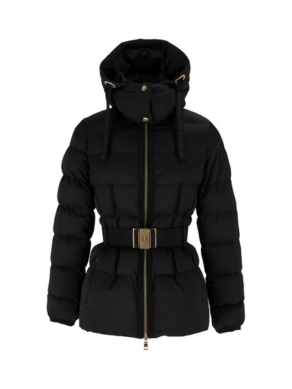ELISABETTA FRANCHI Belted padded jacket