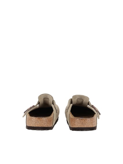 BIRKENSTOCK Boston SFB taupe, Suede Leather, Narrow Fit