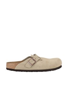 BIRKENSTOCK Boston SFB taupe, Suede Leather, Narrow Fit
