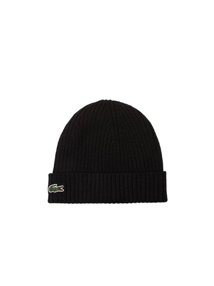 LACOSTE BLACK Knitted caps