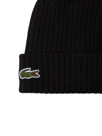 LACOSTE BLACK Knitted caps