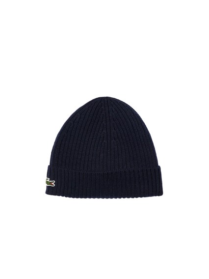 LACOSTE NAVY BLUE Knitted caps