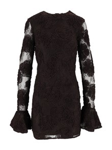 ROTATE 3D FLOWER LS MINI DRESS Mol� (Tight Fit)