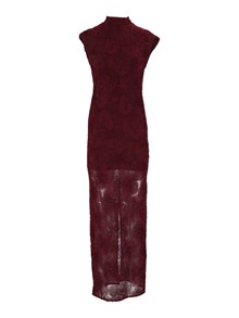ROTATE FLOWER MESH MAXI DRESS Decadent Chocolate (Tight Fit)