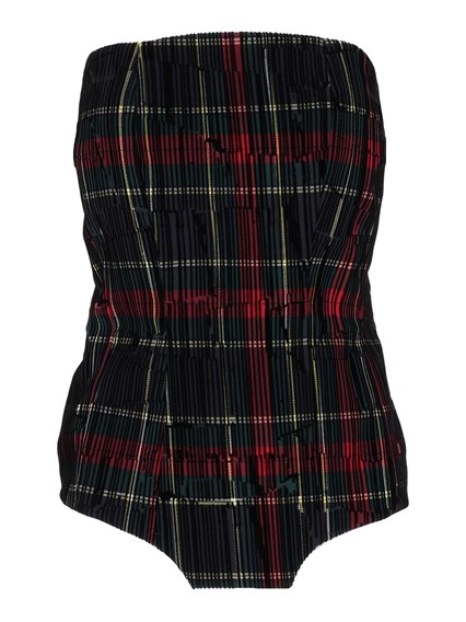 SHIRT A PORTER Tartan bustier top