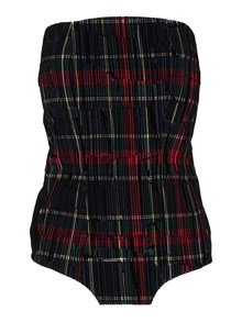 SHIRT A PORTER Tartan bustier top