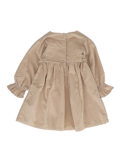 BABE & TESS ISOTTA DRESS - VELVET / 005Ecru