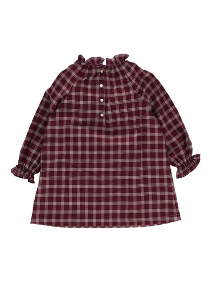 BABE & TESS FLORA MINI DRESS - CHECK / 091MelanzanaCheck