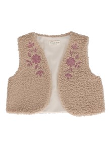 BABE & TESS TALITA TEDDY GILET - FLOWERS&TEDDY / 108MieleTERRACOTTA