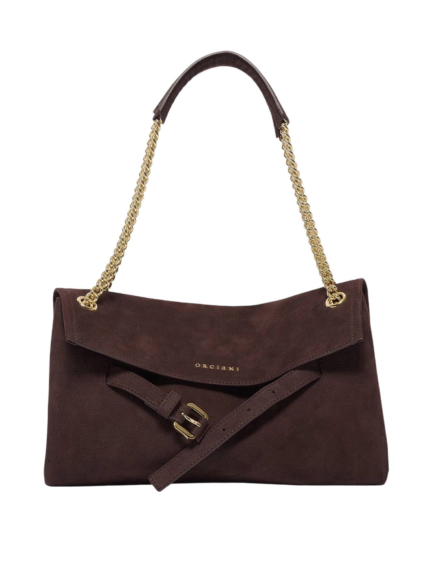 Orciani Venus S Nabucco Nubuck Leather Bag In Red