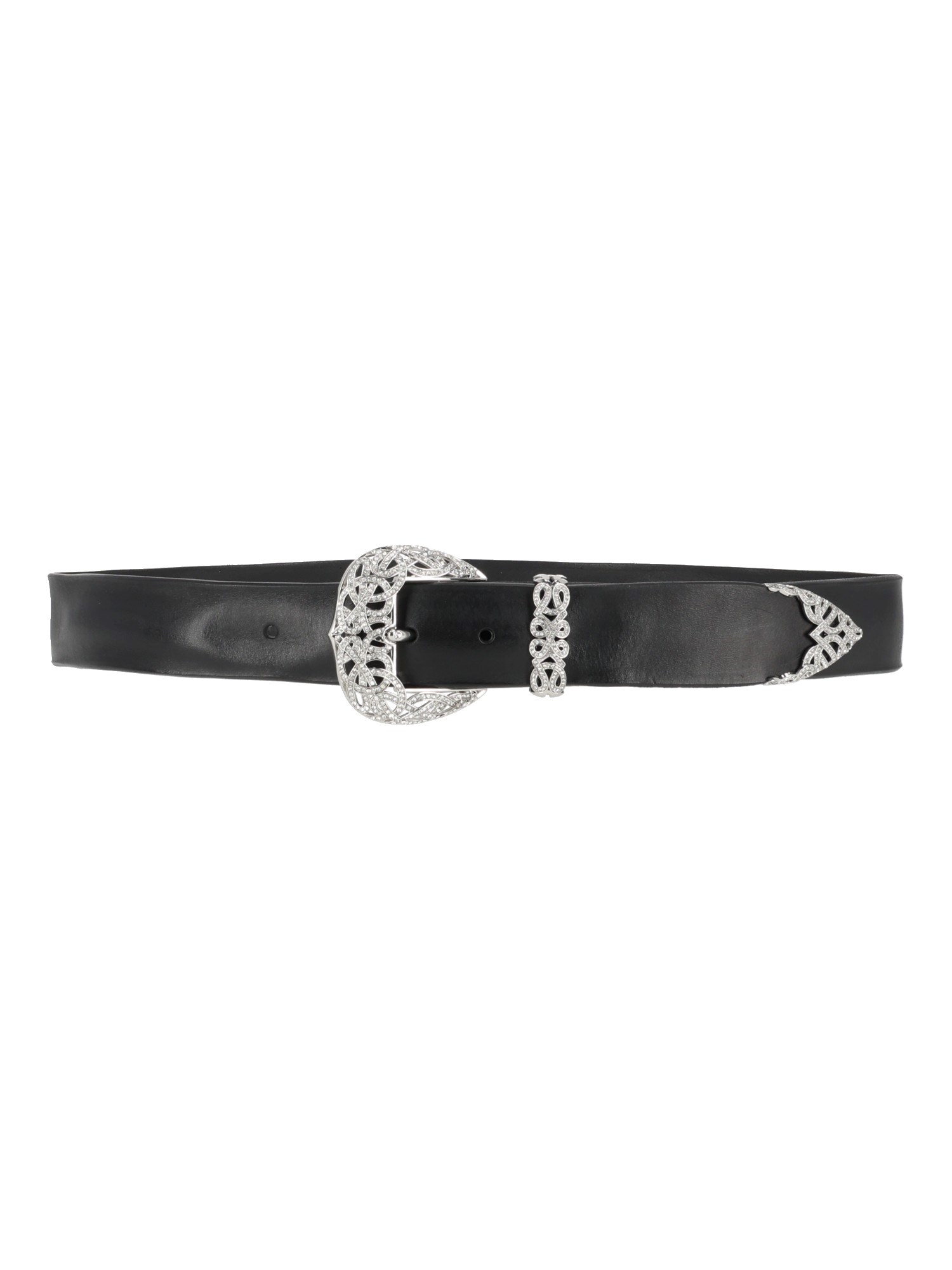 Orciani Bull Soft Trittico 3.5 Cm Leather Belt In Black