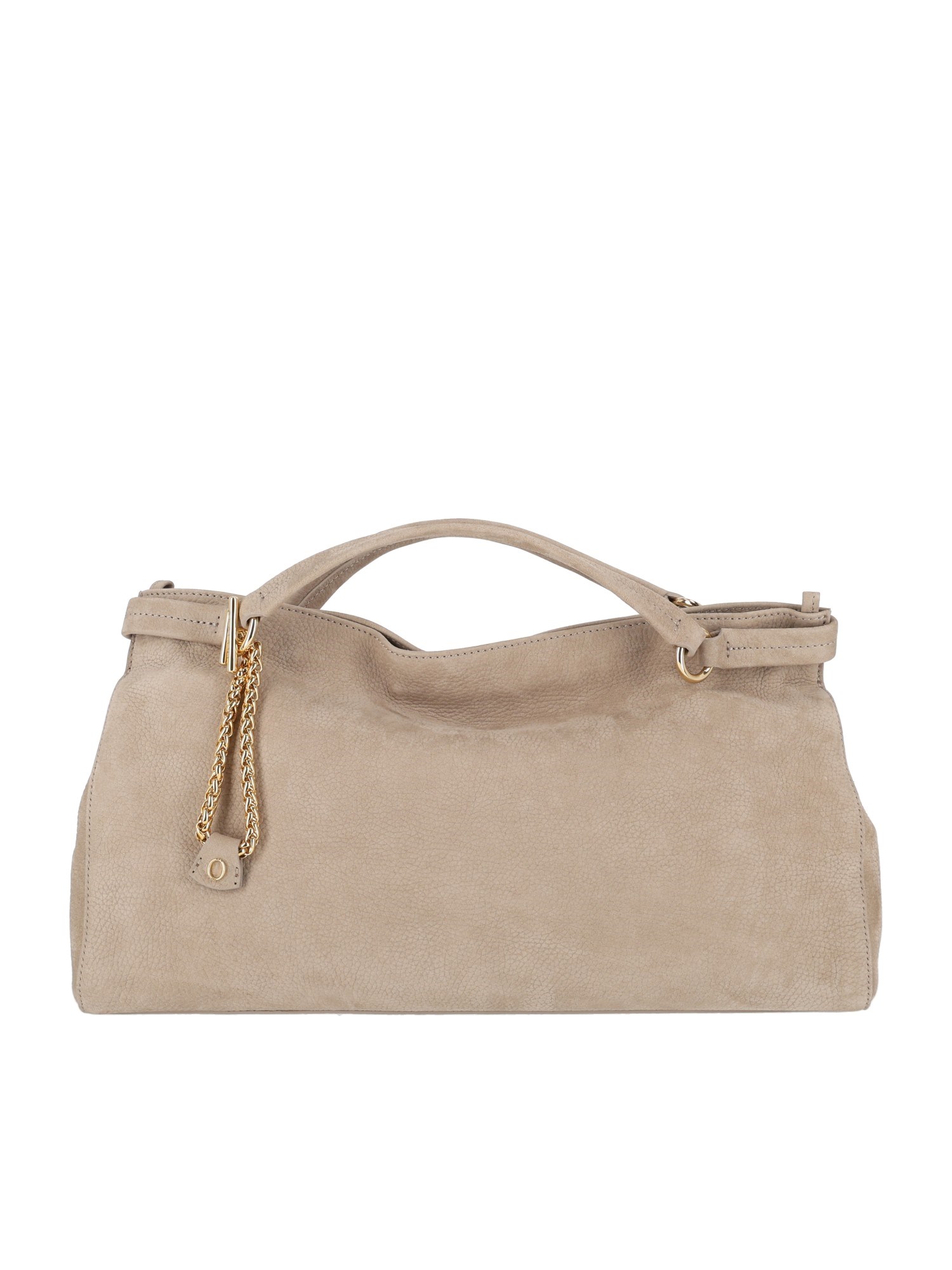 Orciani Virgo M Nabucco Nubuck Leather Bag In Orange