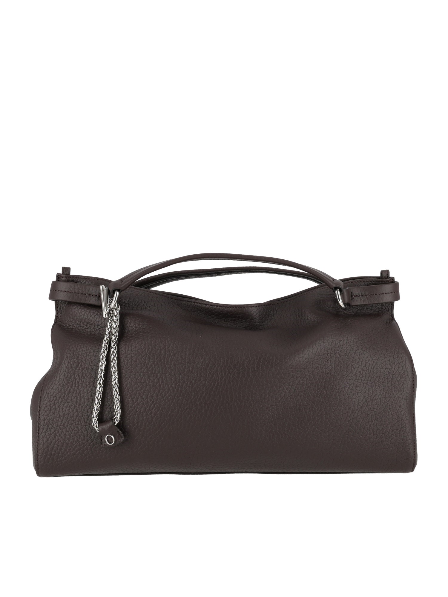 Orciani Virgo M Soft Leather Bag In Brown