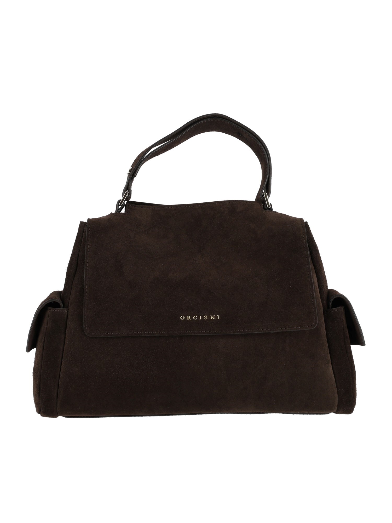 Orciani Sveva Cargo M Peach + Gold Bag In Brown