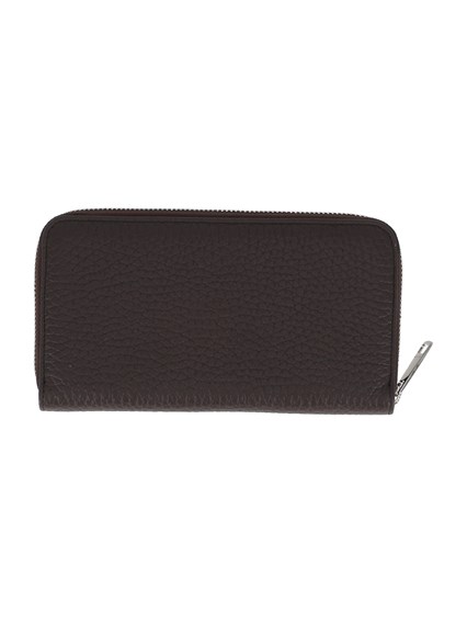 ORCIANI SOFT LEATHER ZIP-AROUND WALLET