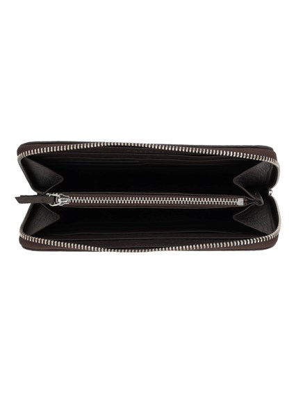 ORCIANI SOFT LEATHER ZIP-AROUND WALLET