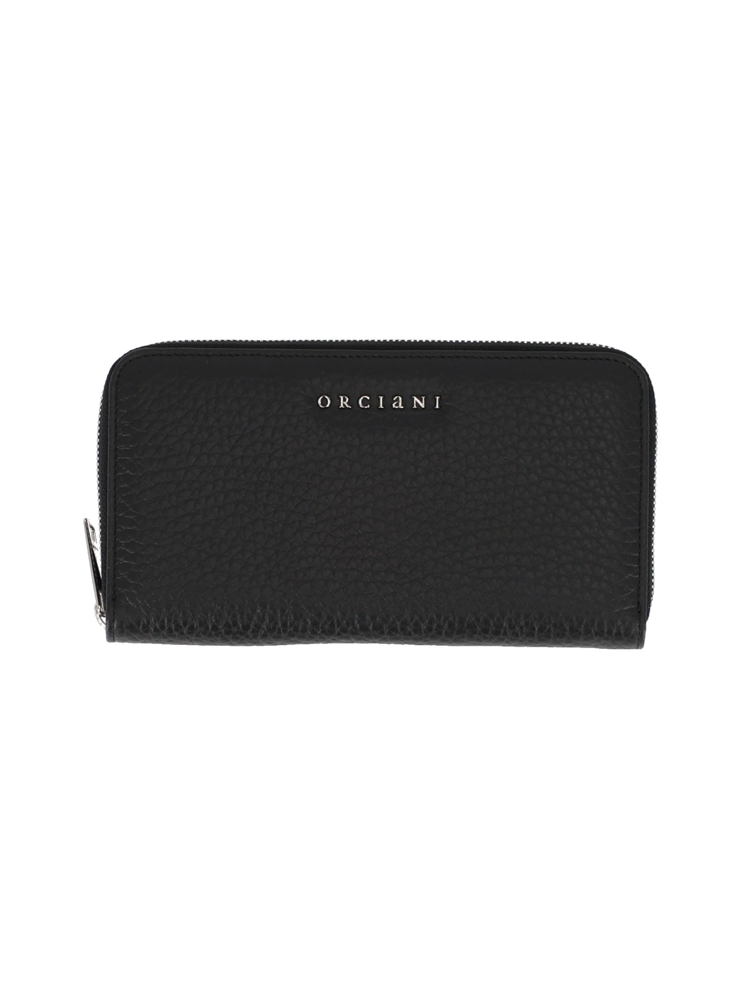 Orciani Soft Leather Zip-around Wallet In Black