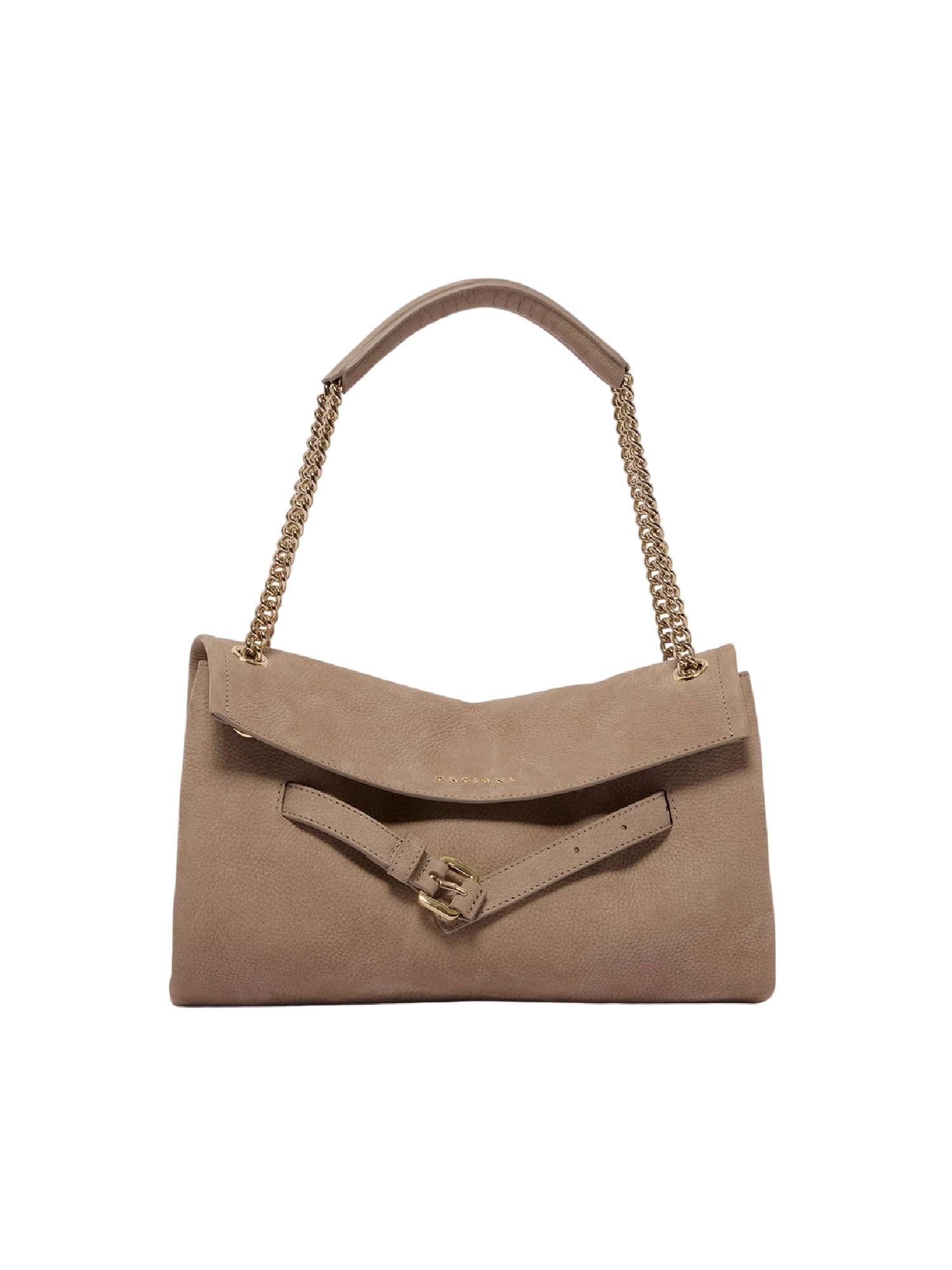 Orciani Venus S Nabucco Nubuck Leather Bag In Orange