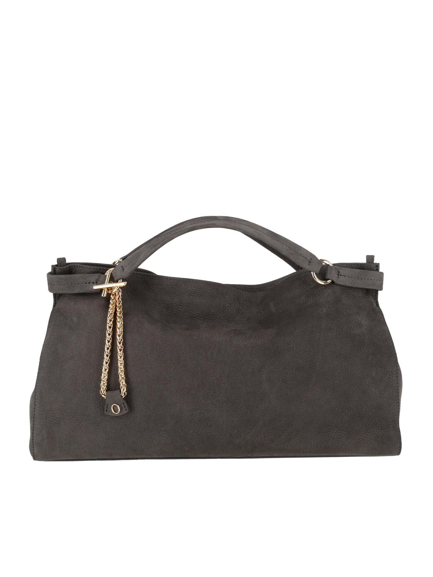Orciani Virgo M Nabucco Nubuck Leather Bag In Black