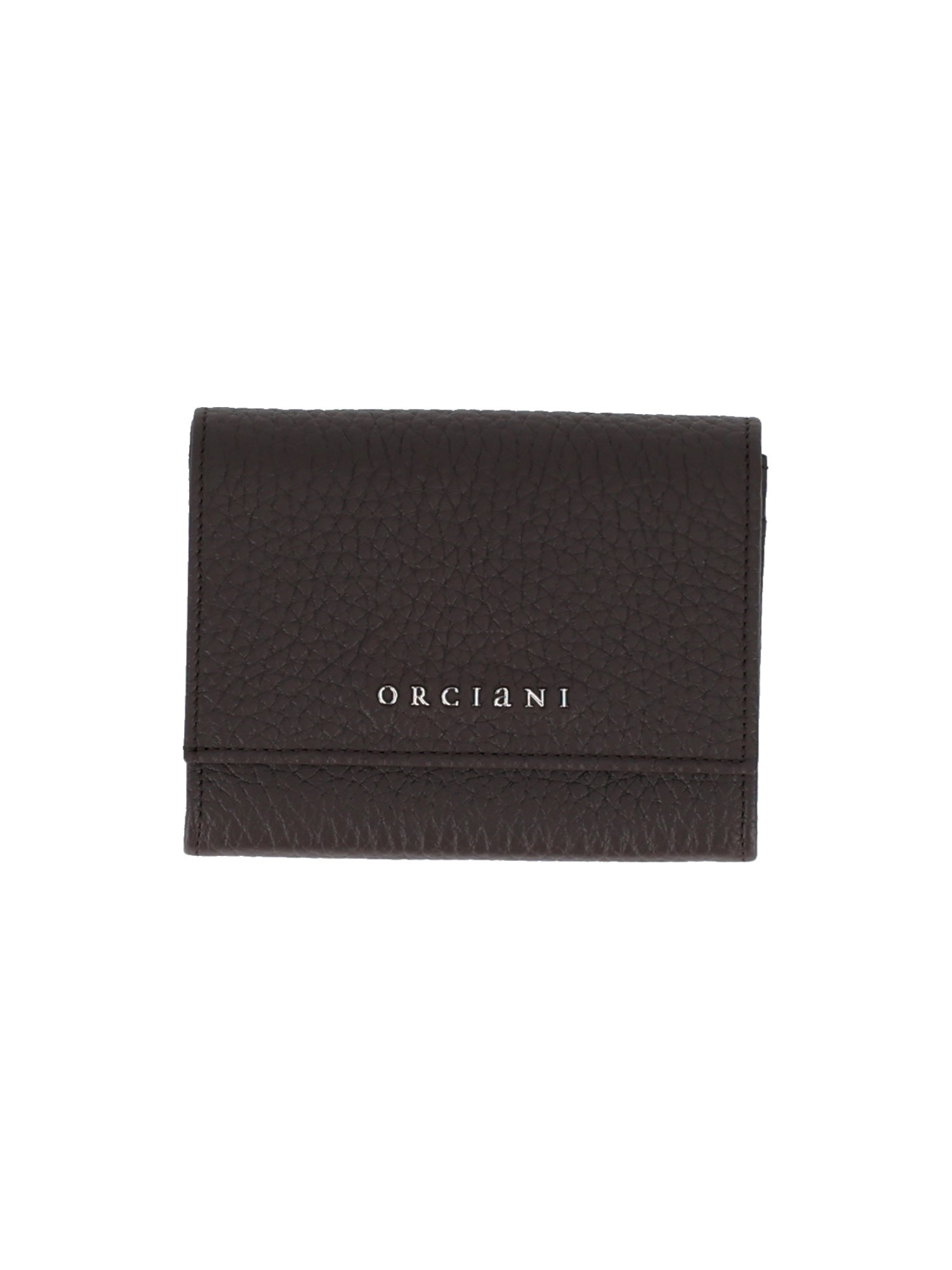Orciani Soft Small Leather Envelope Wallet In Brown