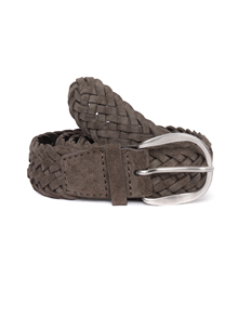ORCIANI CINTURA INTRECCIATA SUEDE PLOT 3,5 CM