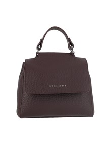 ORCIANI SVEVA SOFT MINI LEATHER HANDBAG WITH STRAP
