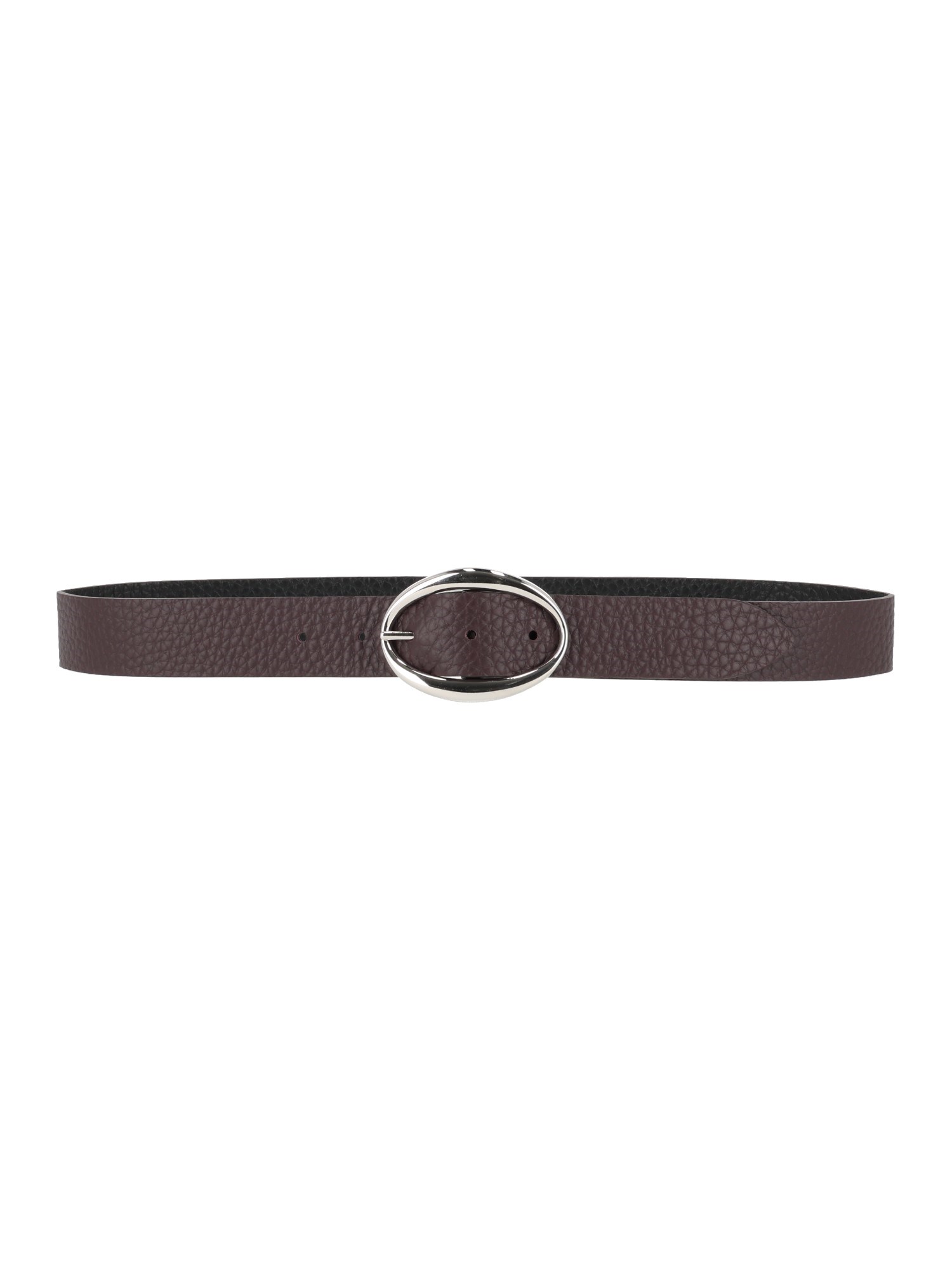 Orciani Soft Double 3 Cm Leather Belt In Red