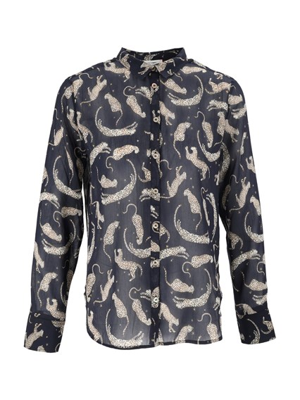 FORTE FORTE Camicia regular "Royal leopard"