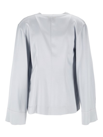 FORTE FORTE Elegant silk-satin shirt