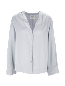 FORTE FORTE Elegant silk-satin shirt