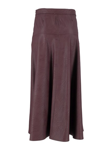 FORTE FORTE Faux-leather midi skirt